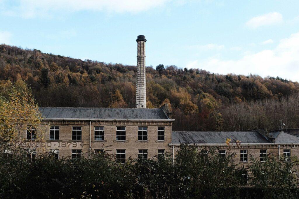 Scenic landscape of Halifax, Yorkshire.